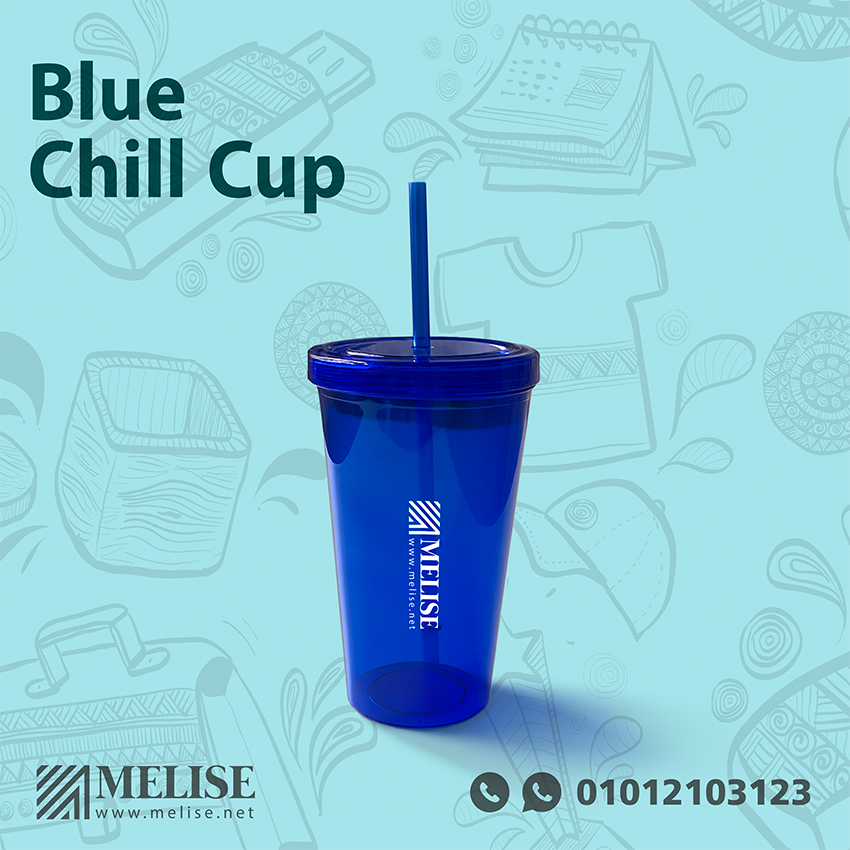 Melise reusable double-wall plastic cup with straw, eco-friendly summer drinkware for corporate use in Egypt