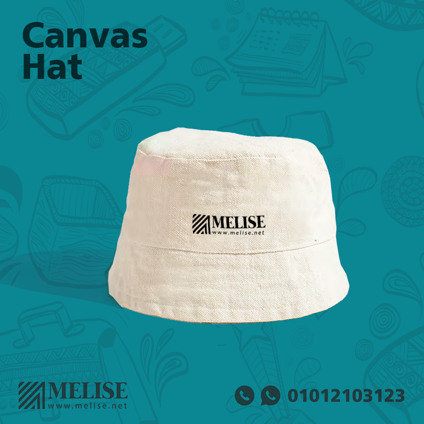 Image of Canvas Hat by Melise Giveaways Egypt. This eco-friendly Hat is crafted from sustainable Canvas material, blending style with pure material - Printed or Embroidered Logo. Customizable with Printed or Embroidered Logo. Ideal for corporate gifts, promotional giveaways, and branding in Egypt.