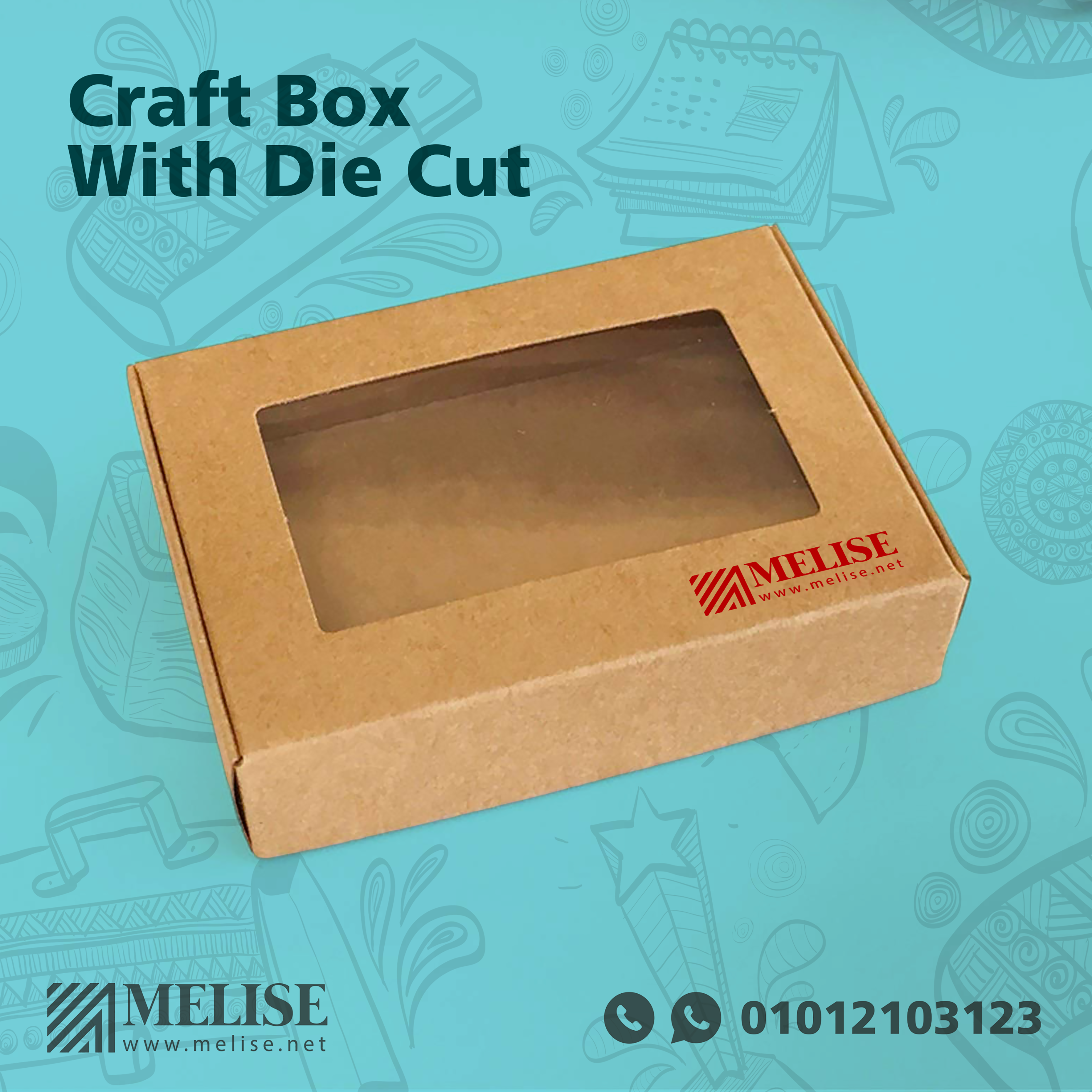 Craft Box with Die Cut | Custom Print | Melise Egypt