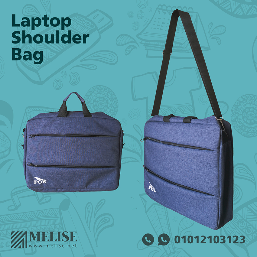Laptop shoulder bag with branded logo – durable business giveaway by Melise Egypt.