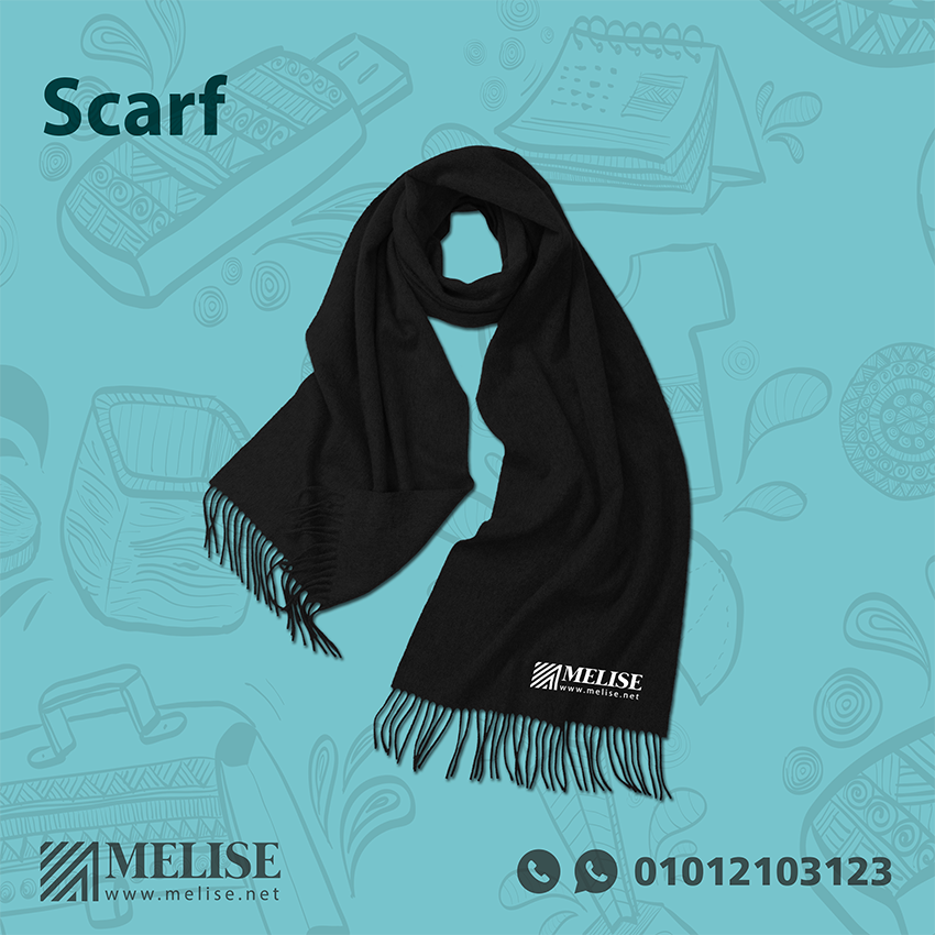 Custom Scarf by Melise Giveaways Egypt, includes printed logo, versatile and stylish for corporate branding, sports fanwear, or fashionable giveaways in Egypt.