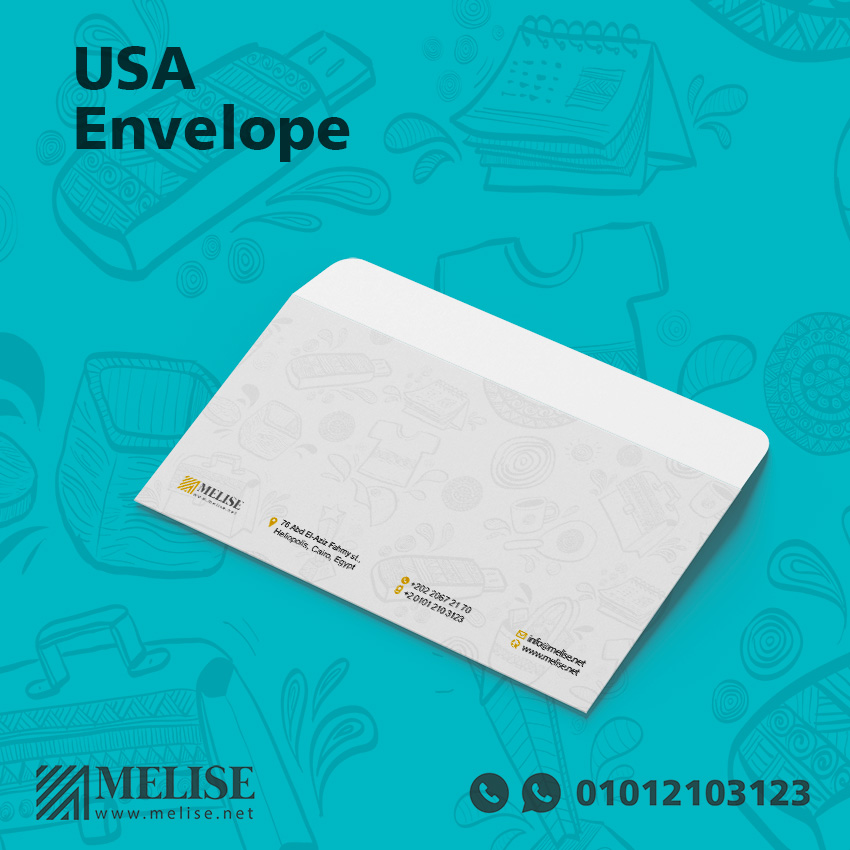 USA Style Envelope with Custom Logo | Melise