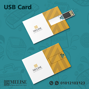Flat USB Card 8G with double-sided full-color printing – compact branded tech giveaway by Melise Egypt, ideal for high-volume events and promotional use.