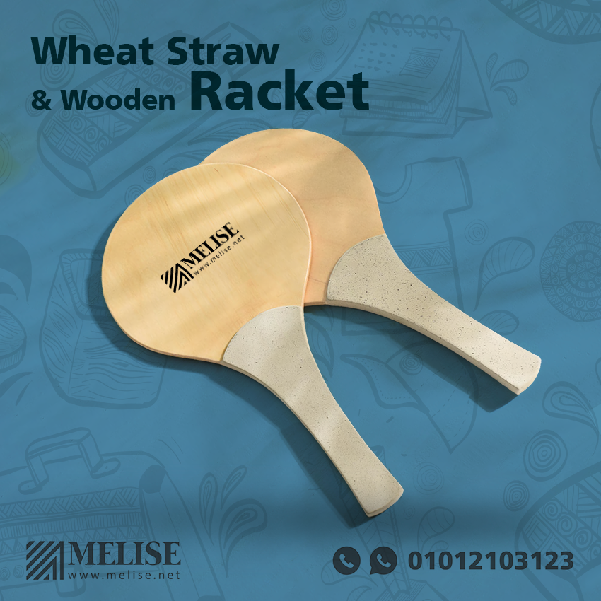 Image of Wheat Straw & Wooden Racket by Melise Giveaways Egypt. Experience the eco-friendly Wheat Straw and Wooden Racket, crafted from sustainable materials. Perfect for summer activities, this racket combines durability with a lightweight design - Printed Logo. Customizable with Printed Logo. Ideal for corporate gifts, promotional giveaways, and branding in Egypt.