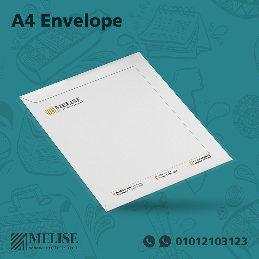 Custom A4 Envelope with Logo – Melise Giveaways Egypt