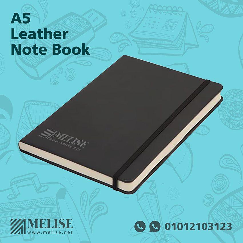 A5 Leather Notebook | Elegant Branded Gift by Melise Egypt