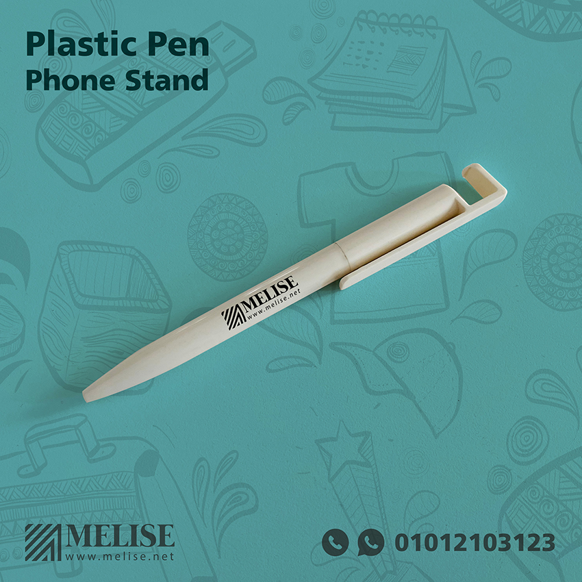 Plastic Pen with Phone Stand | Smart Giveaway | Melise Egypt