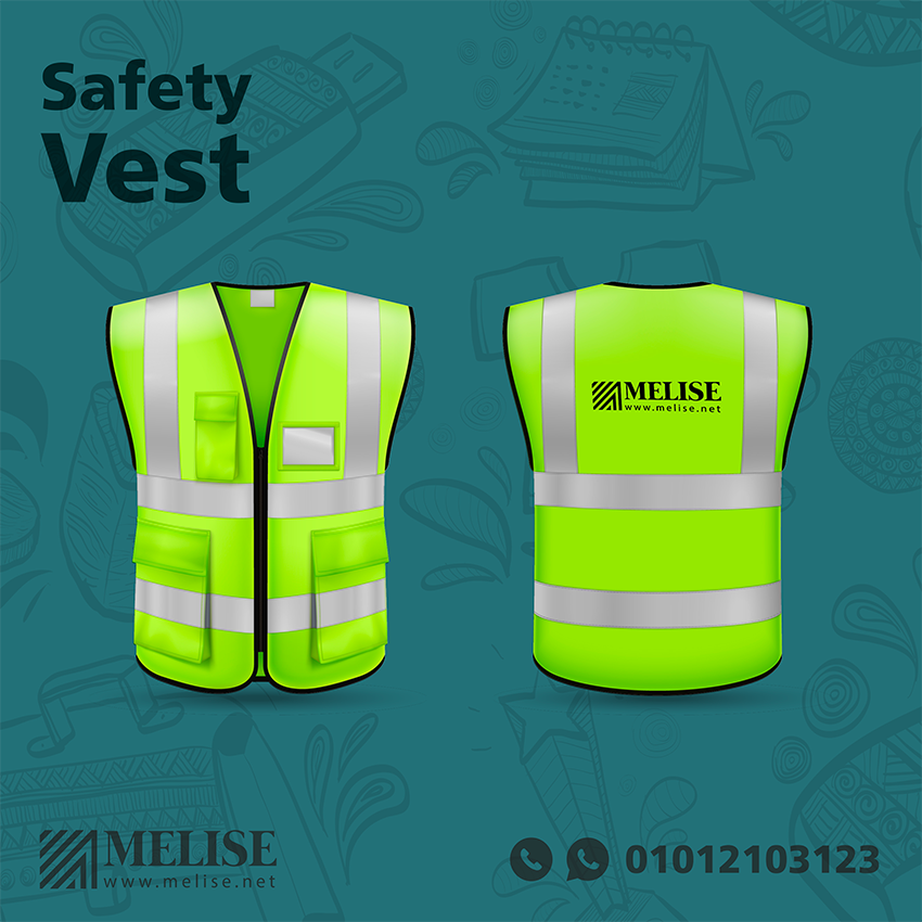 Safety Vest | Custom Printed Logo | Melise Egypt