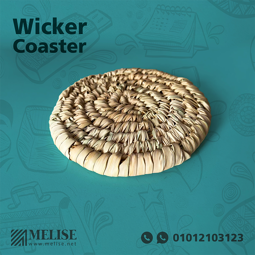 Handmade Wicker Coaster | Eco Friendly & Heat Resistant | Melise Egypt