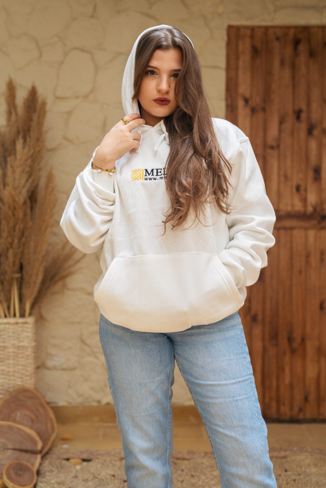 Premium Quality Hoodie by Melise Giveaways Egypt, fabric & cotton material, customizable with printed logo, ideal for comfortable corporate apparel, team wear, or trendy promotional merchandise in Egypt.