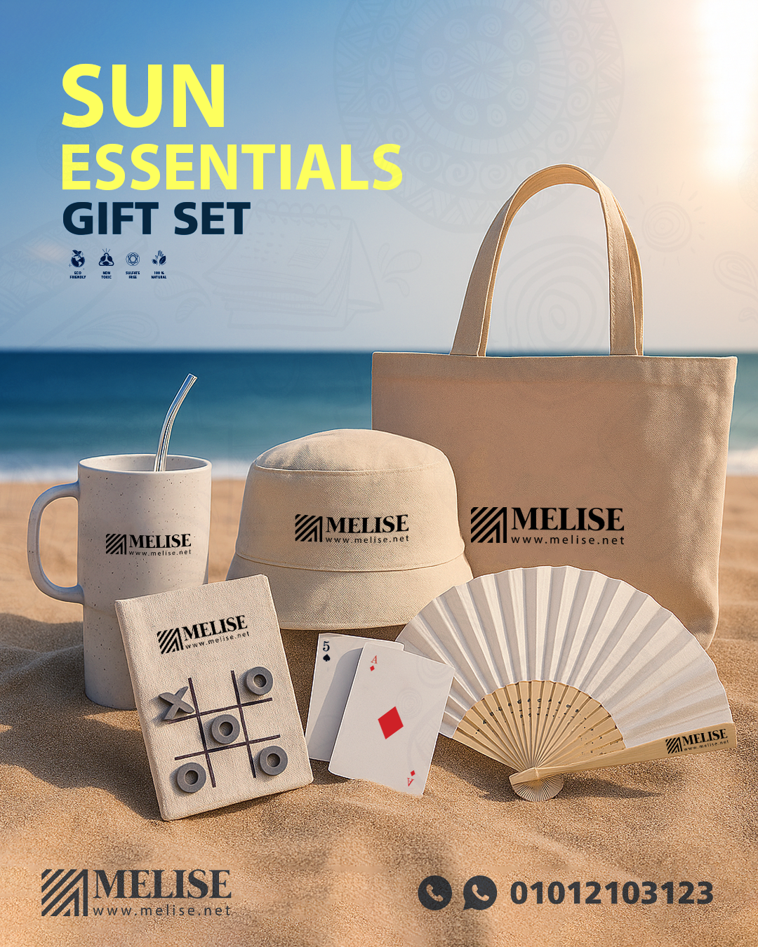 Image of Canvas Bag for Cards Game by Melise Giveaways Egypt. This Canvas Cards Game Cover, made from environmentally friendly cloth material. Perfect for summer outings, ensuring hours of fun in the sun - Printed Logo (the bag doesn't include the cards). Customizable with Printed Logo. Ideal for corporate gifts, promotional giveaways, and branding in Egypt.