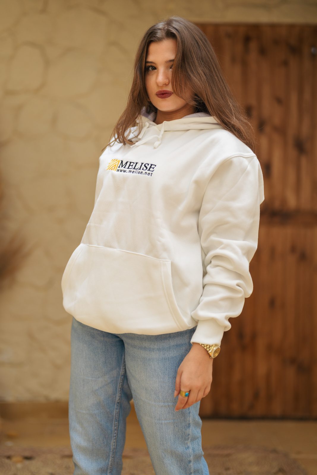 Premium Quality Hoodie by Melise Giveaways Egypt, fabric & cotton material, customizable with printed logo, ideal for comfortable corporate apparel, team wear, or trendy promotional merchandise in Egypt.
