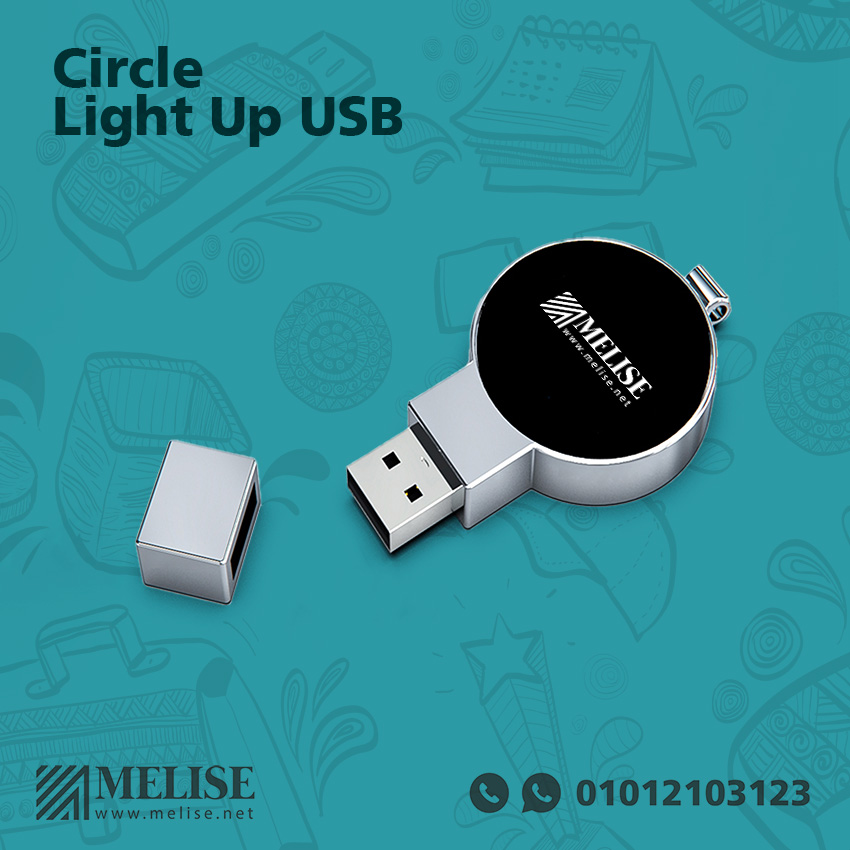 Circle Light Up USB | Engraved Logo | 16G | Melise Egypt