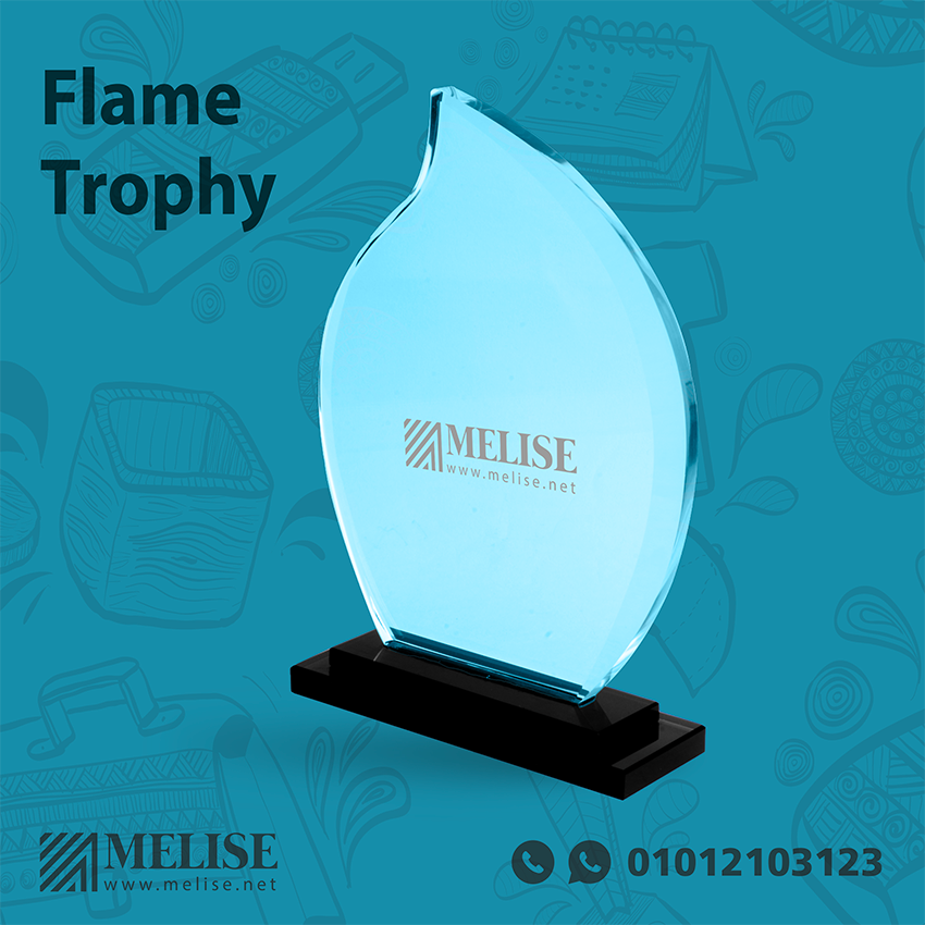 Flame Trophy | Engraved Design | Melise Egypt