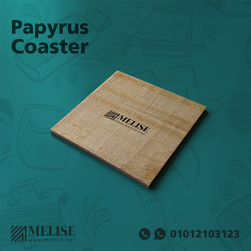 Papyrus Coaster | Printed Logo | Melise Egypt
