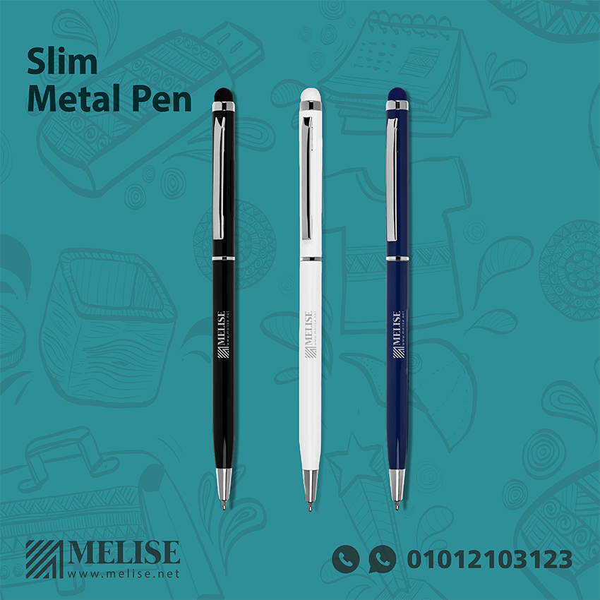 Slim Metal Pen | Engraved logo | Melise Egypt