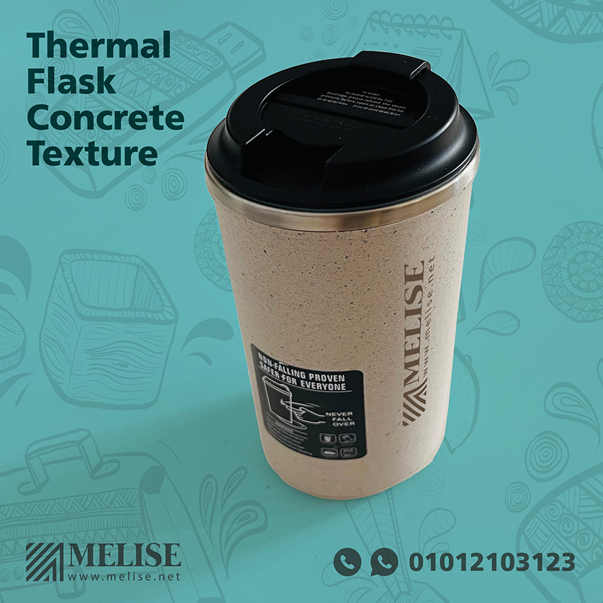 Thermal Flask | Concrete Texture | Sticky Base | Melise Egypt