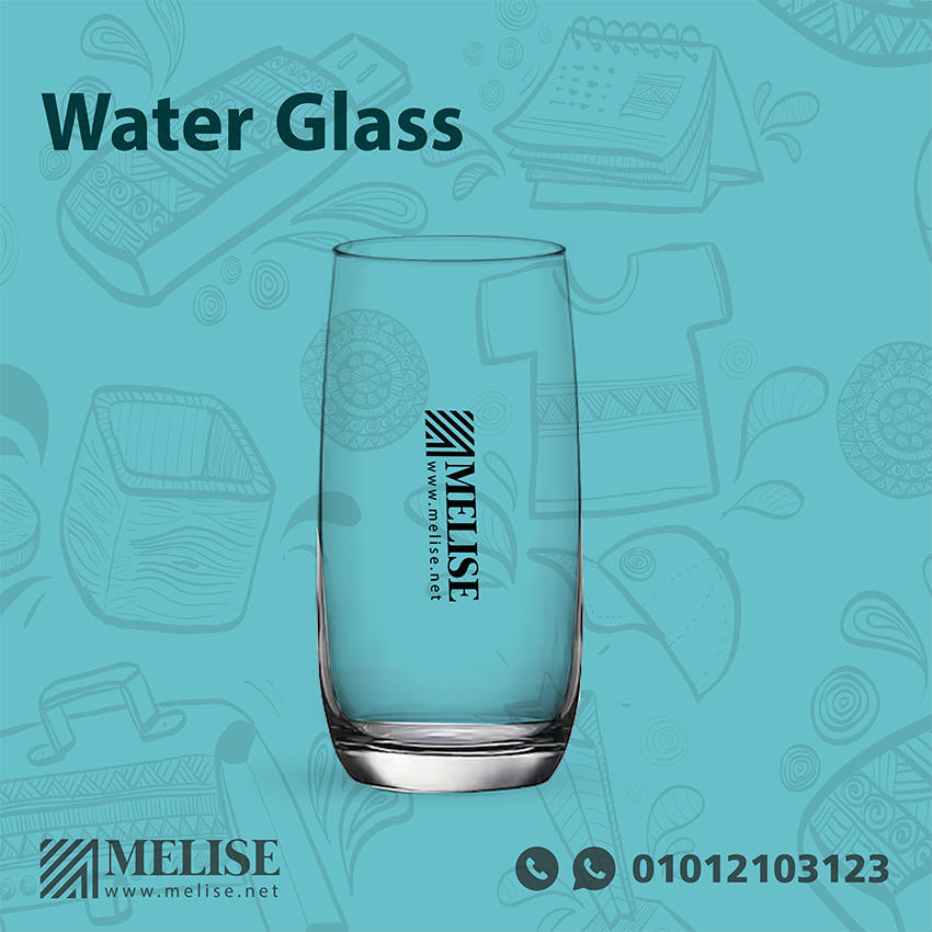 Water Glass | Custom Printed Logo | Melise Egypt