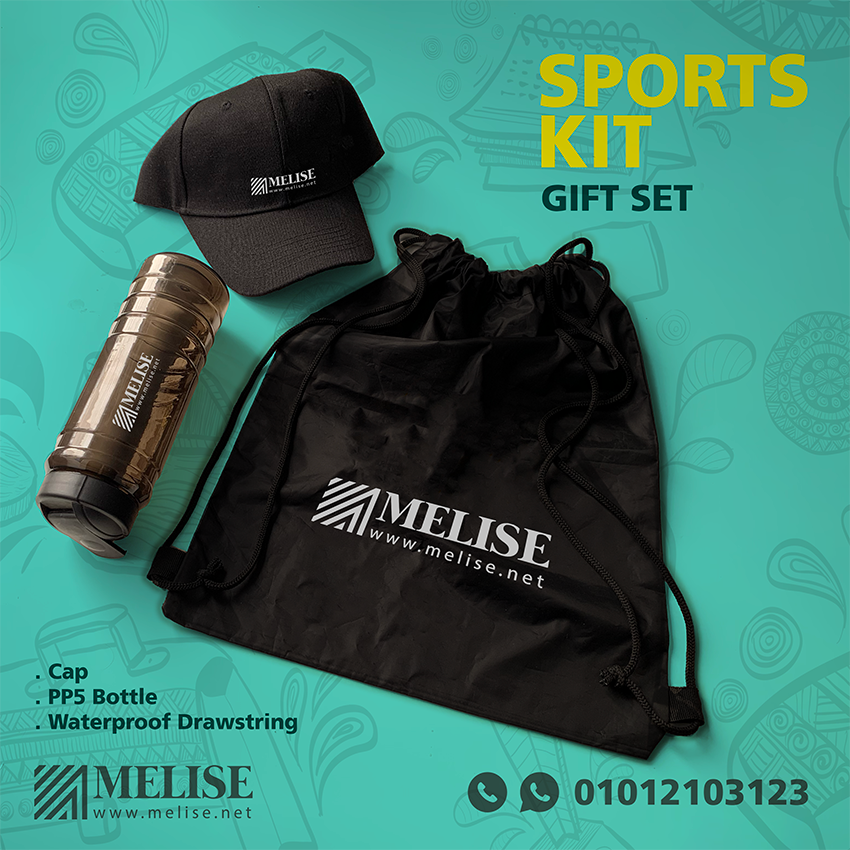 Sports Kit | Melise Waterproof Drawstring Bag with PP5 Bottle – VIP Gift Sets