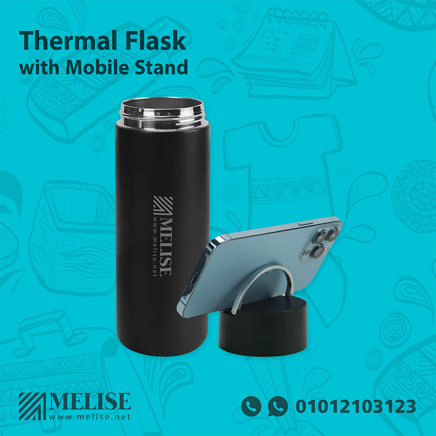 Thermal Flask with Mobile Stand – Mugs & Thermal Flasks