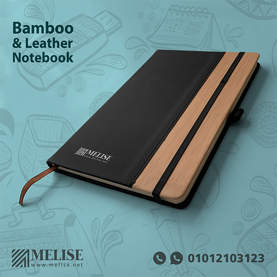 Bamboo & Leather Notebook – Elegant Eco-Friendly Corporate Giveaway