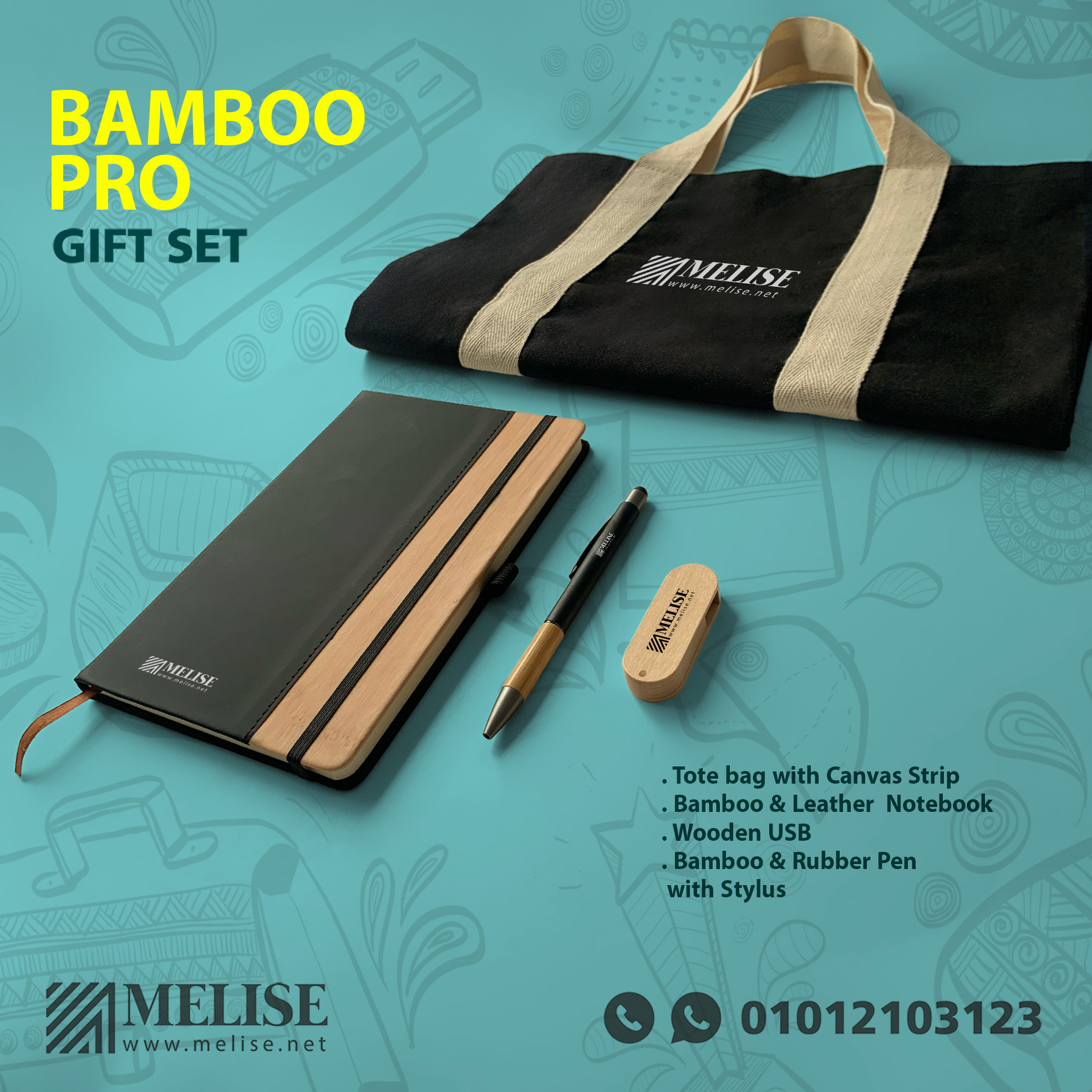 Bamboo Pro Gift Set – Eco-Friendly VIP Gift by Melise