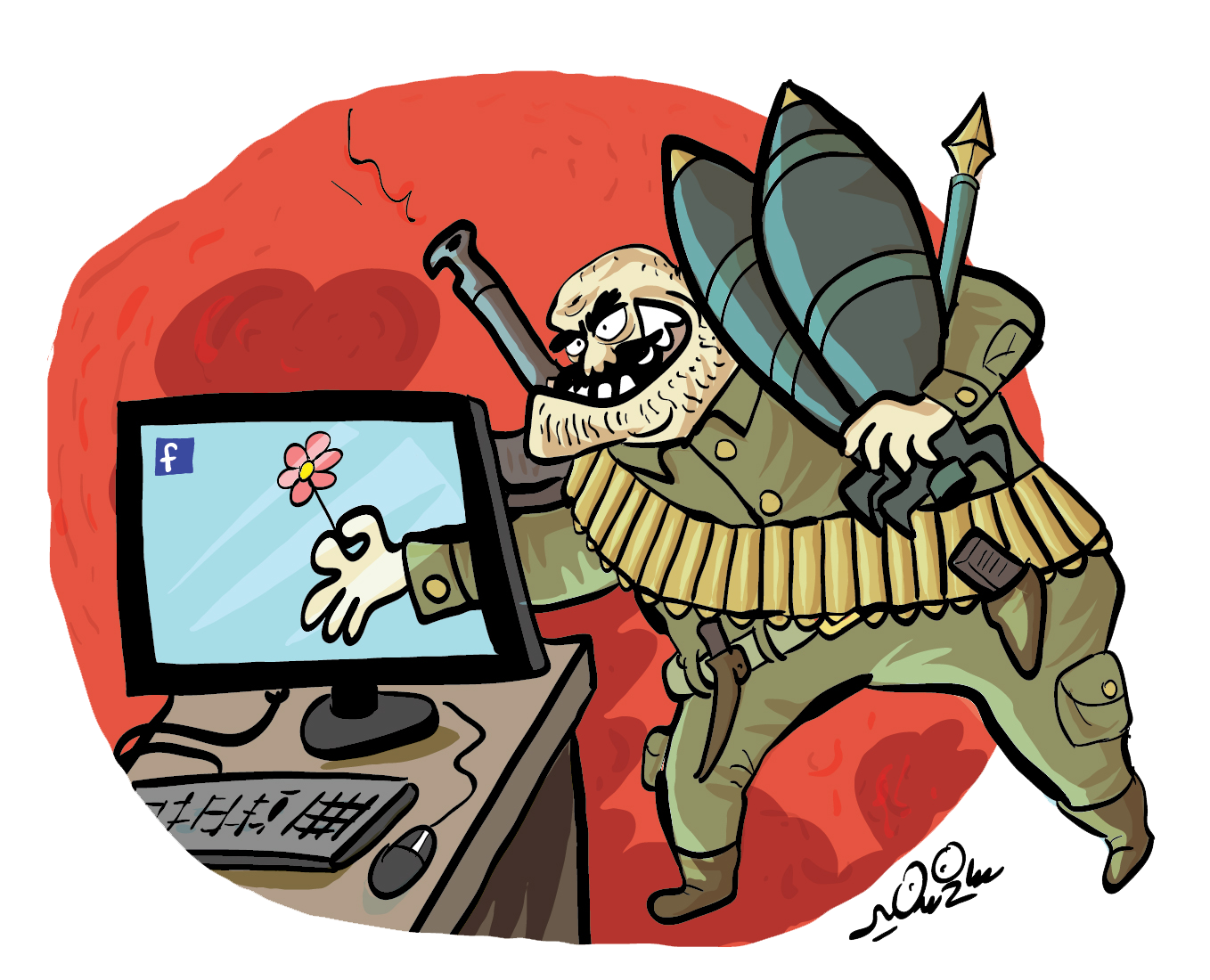 Politics cartoons by Sameh Samir