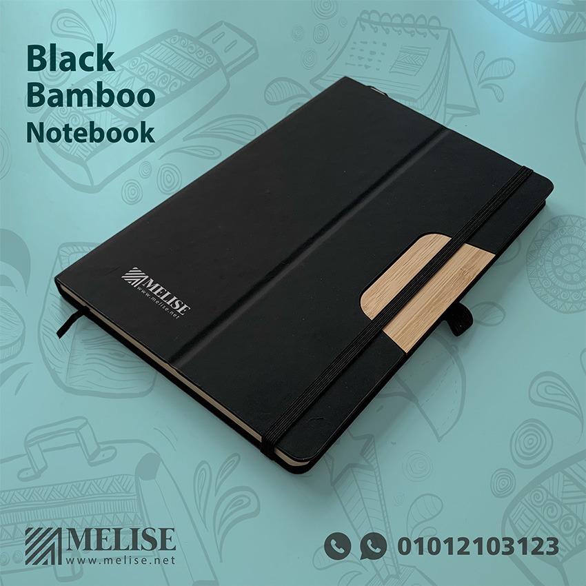 Black Bamboo Notebook – Elegant Eco-Friendly Corporate Gift