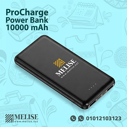 ProCharge Power Bank 10000 mAh with slim modern design and LED indicators for portable charging