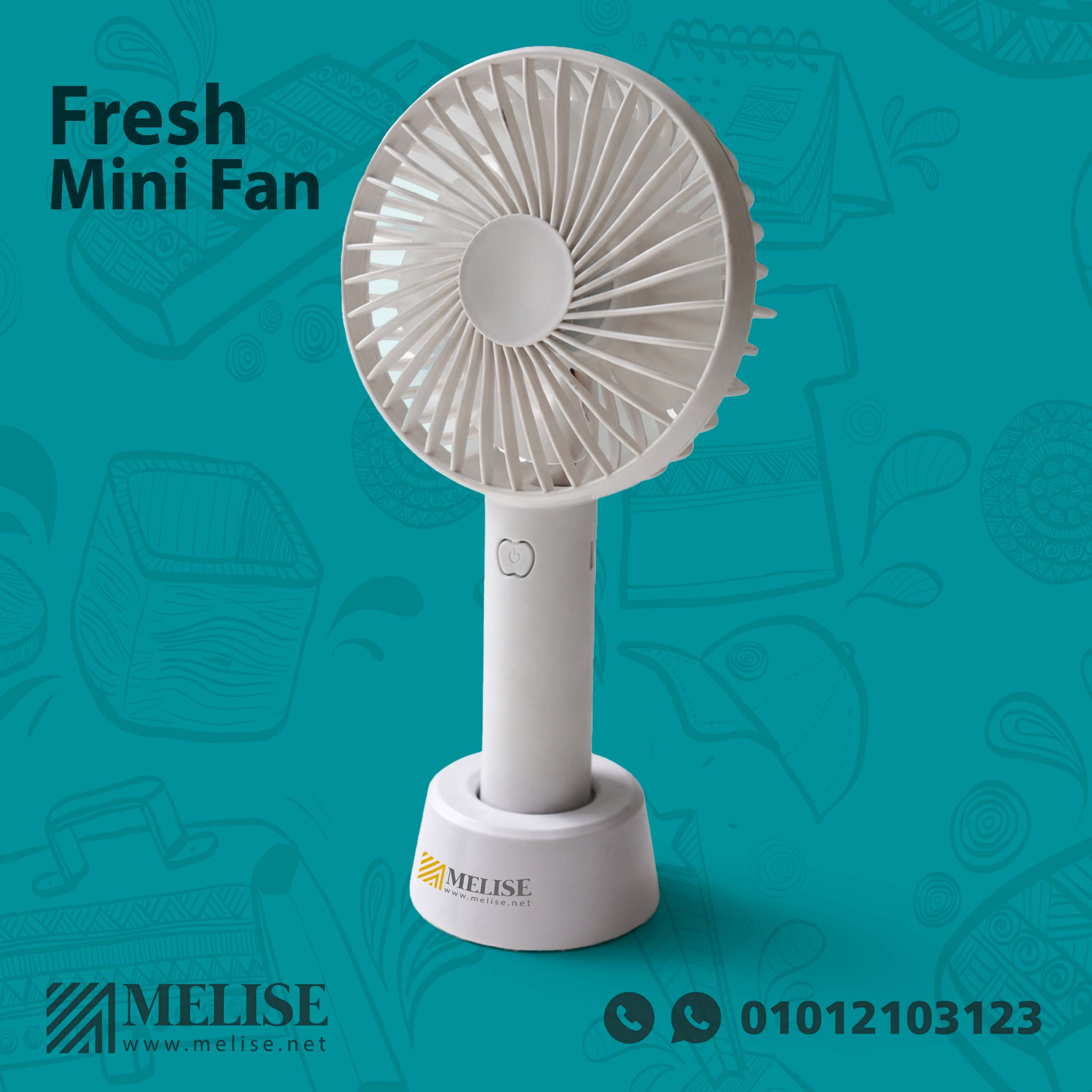 Fresh Mini Fan compact portable device with logo printing option for branded corporate giveaways in Egypt
