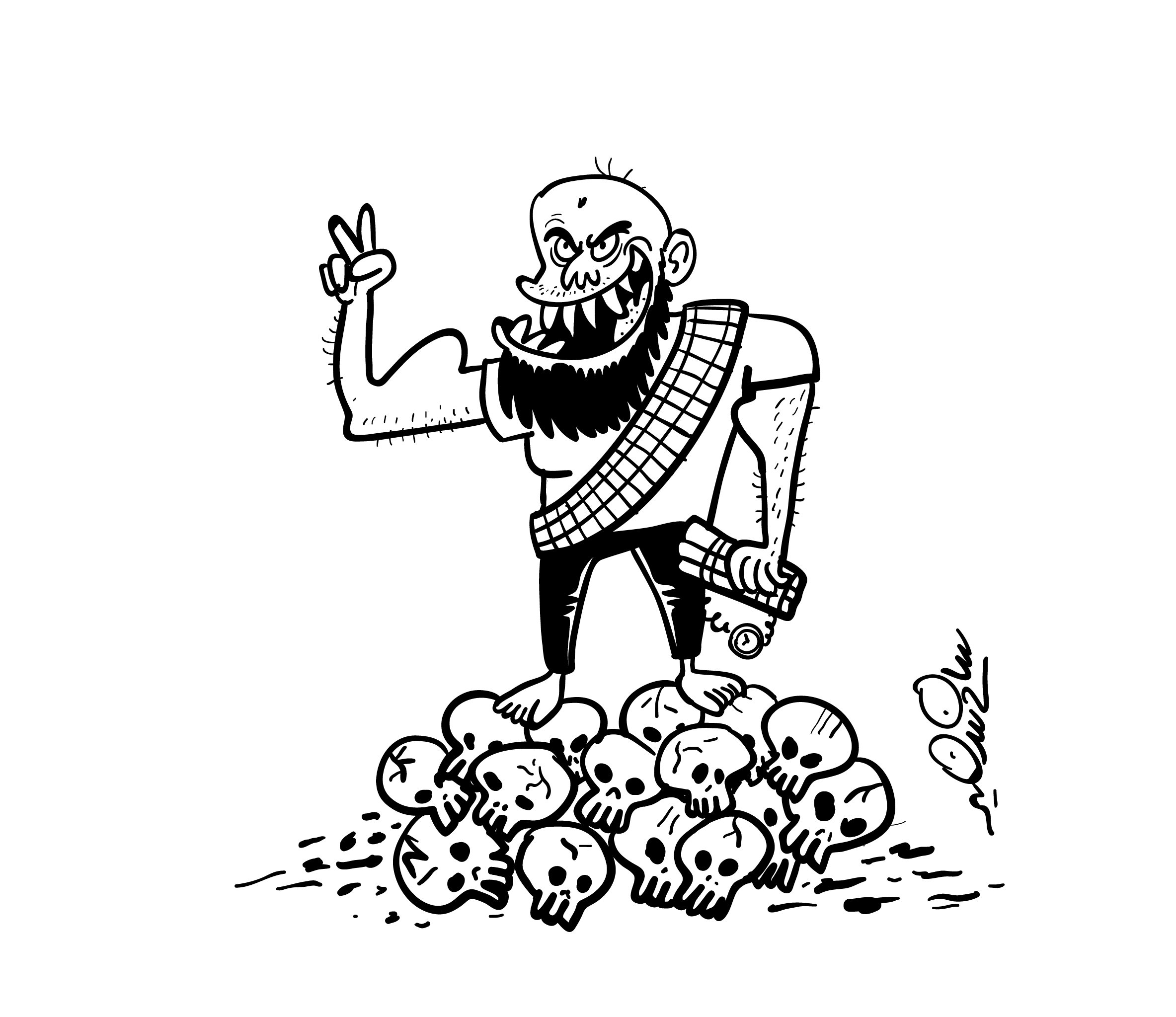 Political satire illustration by Sameh Samir for a book