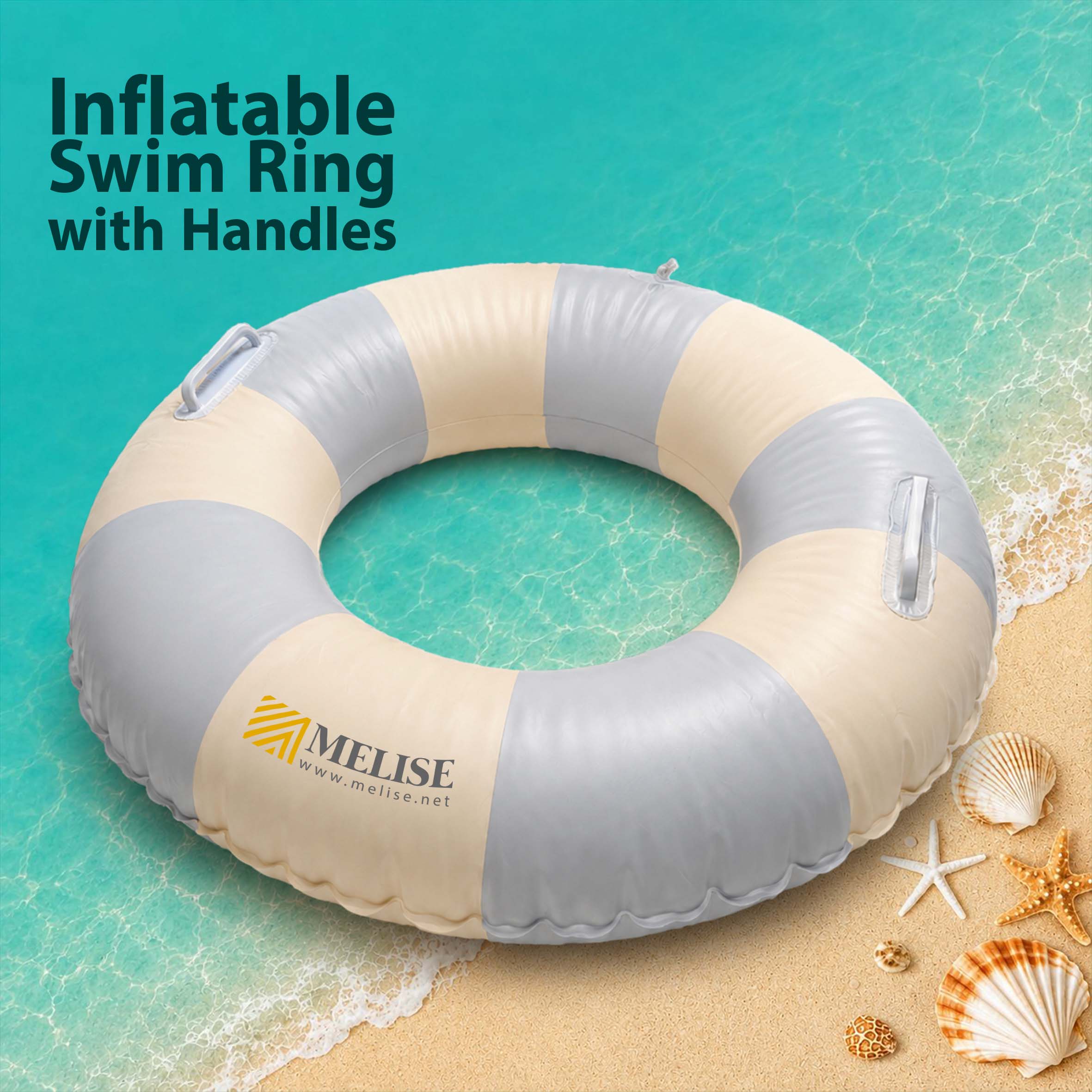 Inflatable Swim Ring with Handles from Summer Collection