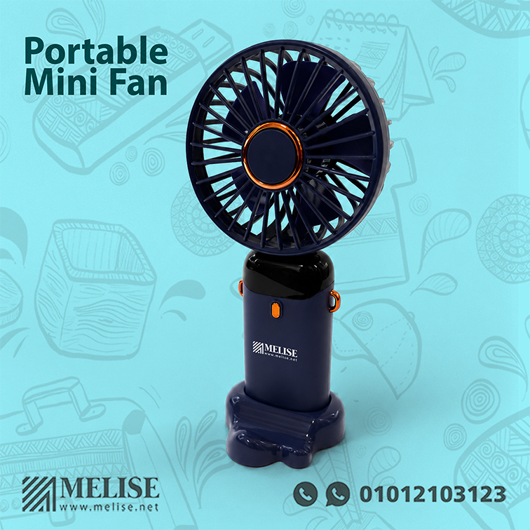 Portable Mini Fan with custom company logo printed, compact and easy to carry for personal cooling