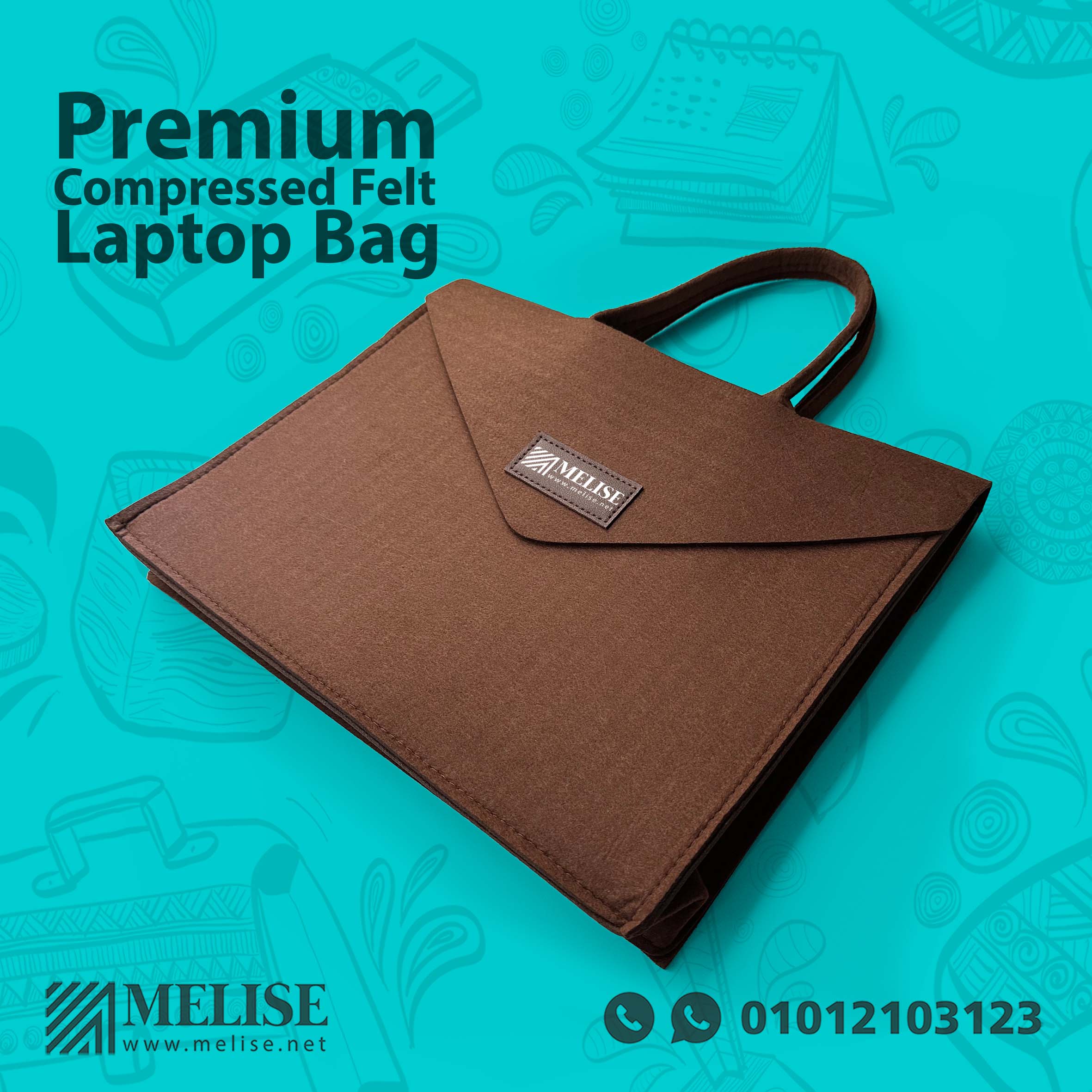 Premium Compressed Felt Laptop Bag from Melise Summer Collection