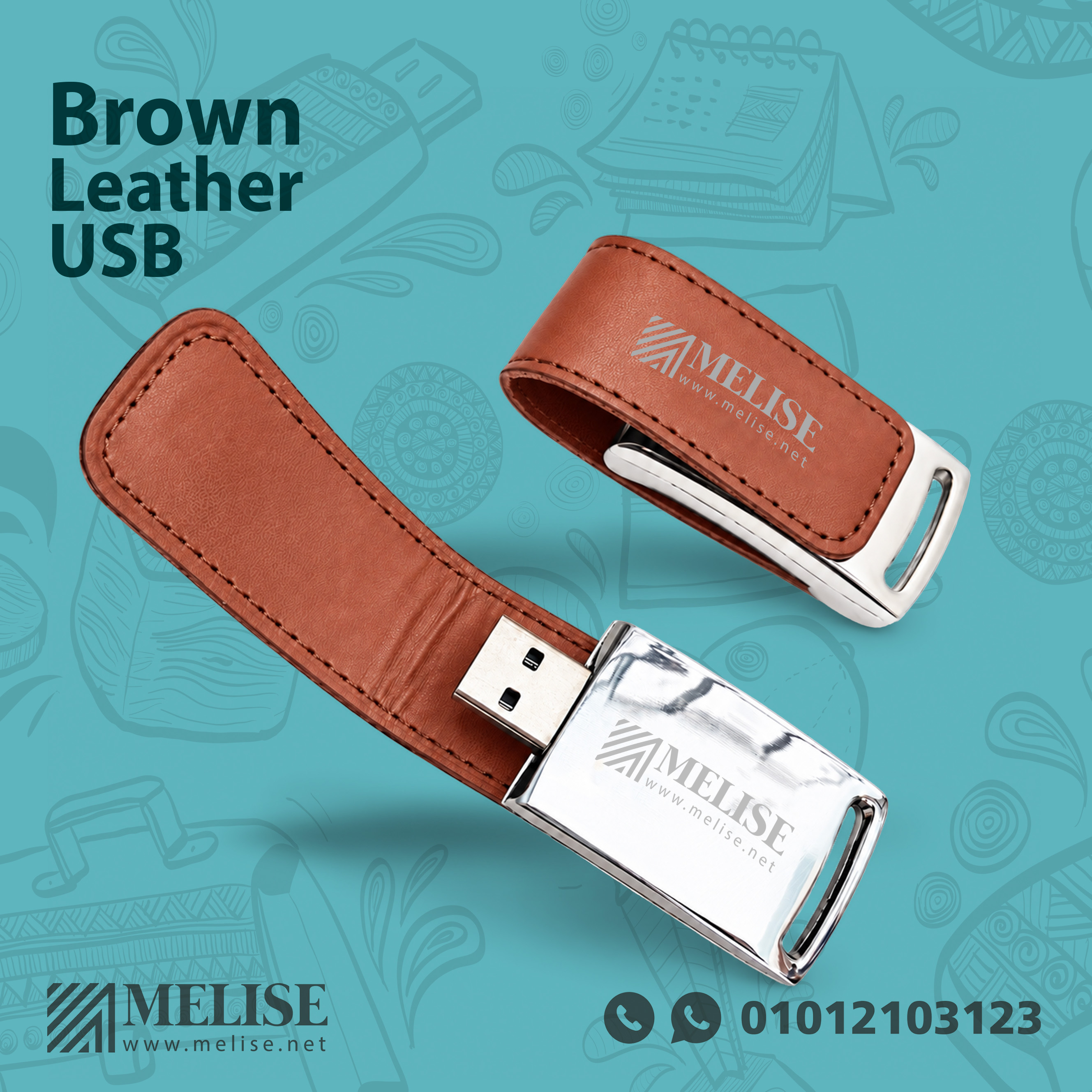 Brown Leather USB – Elegant Technology Accessory